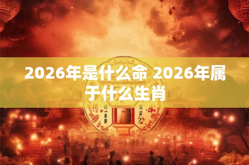 2026年是什么命 2026年属于什么生肖