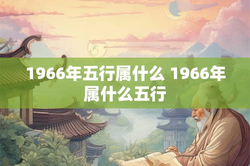 1966年五行属什么 1966年属什么五行