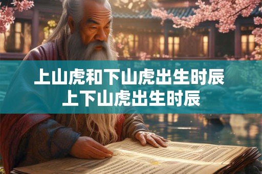 上山虎和下山虎出生时辰 上下山虎出生时辰