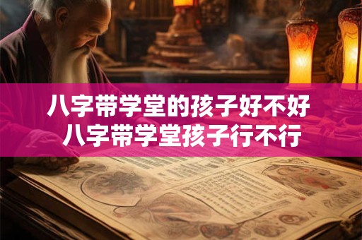 八字带学堂的孩子好不好 八字带学堂孩子行不行