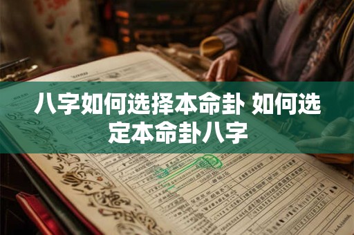 八字如何选择本命卦 如何选定本命卦八字