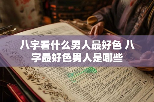 八字看什么男人最好色 八字最好色男人是哪些