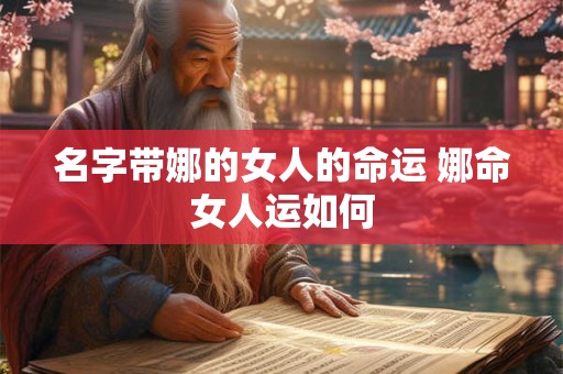 名字带娜的女人的命运 娜命女人运如何