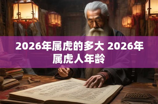 2026年属虎的多大 2026年属虎人年龄