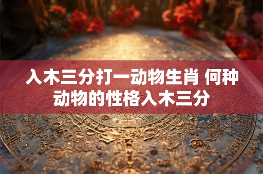 入木三分打一动物生肖 何种动物的性格入木三分