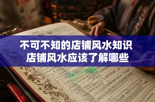 不可不知的店铺风水知识 店铺风水应该了解哪些 不可不知的店铺风水知识 店铺风水应该了解哪些
