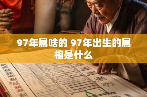 97年属啥的 97年出生的属相是什么
