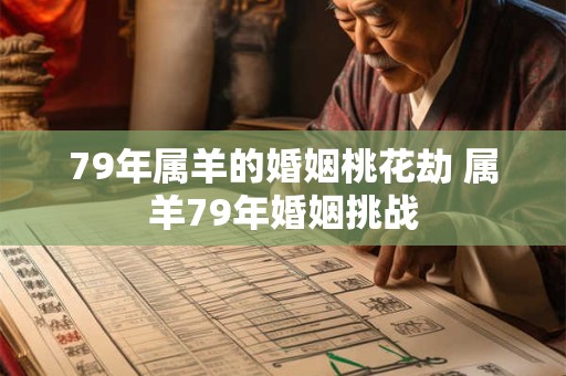 79年属羊的婚姻桃花劫 属羊79年婚姻挑战