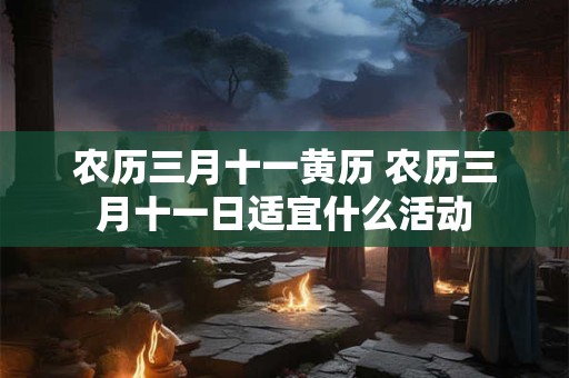 农历三月十一黄历 农历三月十一日适宜什么活动