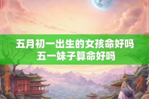 五月初一出生的女孩命好吗 五一妹子算命好吗