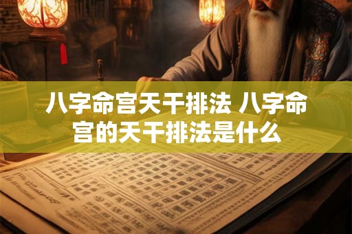 八字命宫天干排法 八字命宫的天干排法是什么