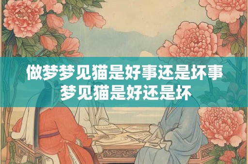 做梦梦见猫是好事还是坏事 梦见猫是好还是坏