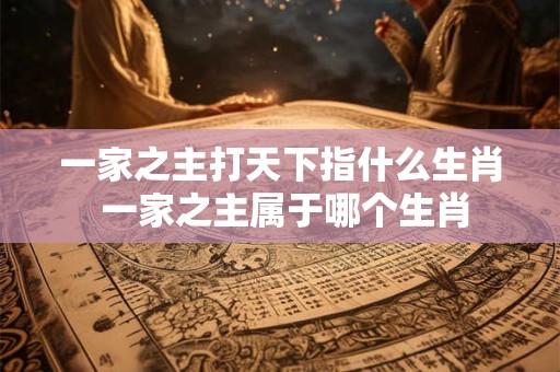 一家之主打天下指什么生肖 一家之主属于哪个生肖