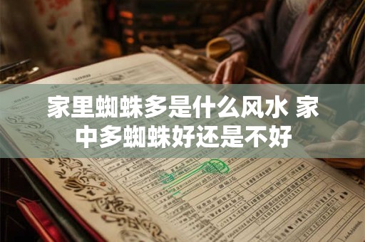 家里蜘蛛多是什么风水 家中多蜘蛛好还是不好