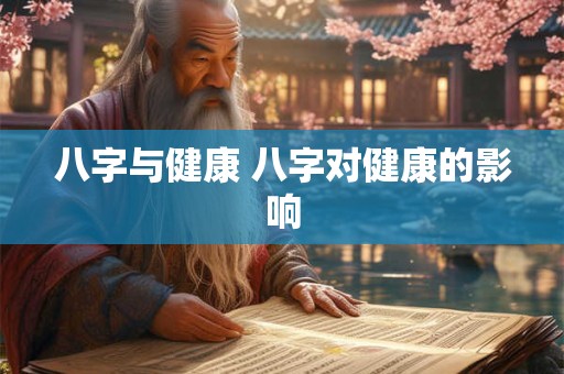 八字与健康 八字对健康的影响