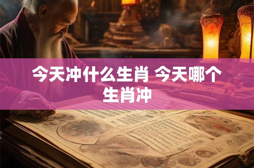 今天冲什么生肖 今天哪个生肖冲 今天冲什么生肖 今天哪个生肖冲