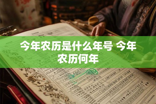 今年农历是什么年号 今年农历何年