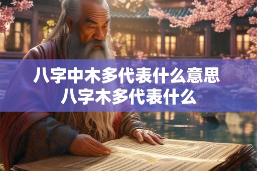 八字中木多代表什么意思 八字木多代表什么