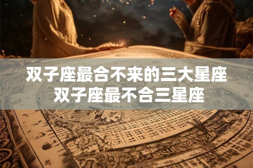 双子座最合不来的三大星座 双子座最不合三星座 双子座最合不来的三大星座 双子座最不合三星座