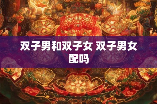 双子男和双子女 双子男女配吗