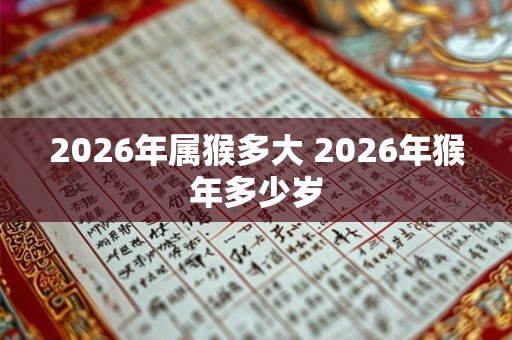 2026年属猴多大 2026年猴年多少岁 2026年属猴多大 2026年猴年多少岁