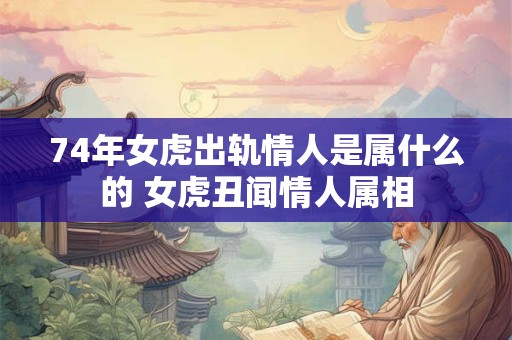 74年女虎出轨情人是属什么的 女虎丑闻情人属相 74年女虎出轨情人是属什么的 女虎丑闻情人属相