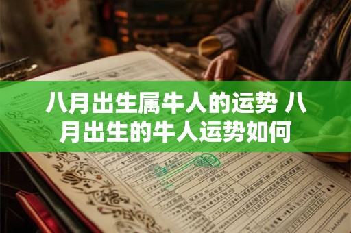 八月出生属牛人的运势 八月出生的牛人运势如何 八月出生属牛人的运势 八月出生的牛人运势如何