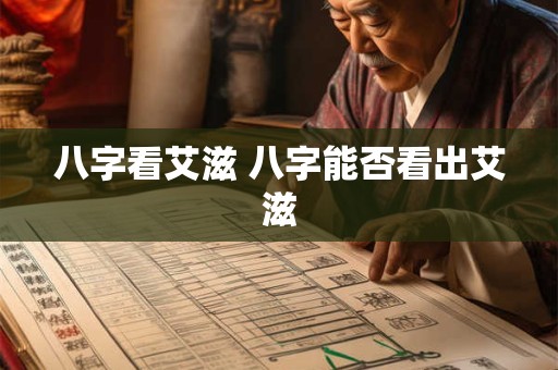 八字看艾滋 八字能否看出艾滋 八字看艾滋 八字能否看出艾滋