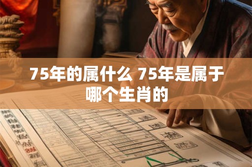 75年的属什么 75年是属于哪个生肖的