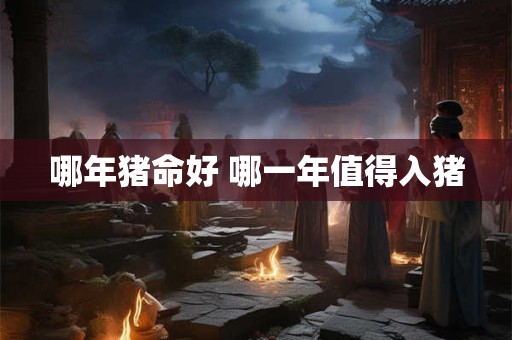 哪年猪命好 哪一年值得入猪