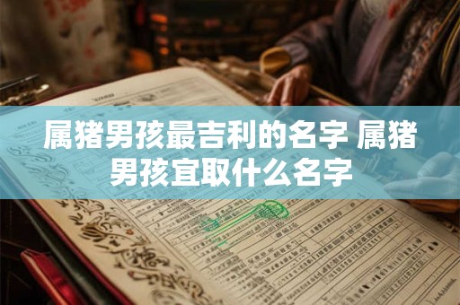属猪男孩最吉利的名字 属猪男孩宜取什么名字 属猪男孩最吉利的名字 属猪男孩宜取什么名字