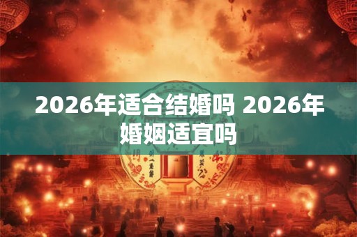 2026年适合结婚吗 2026年婚姻适宜吗