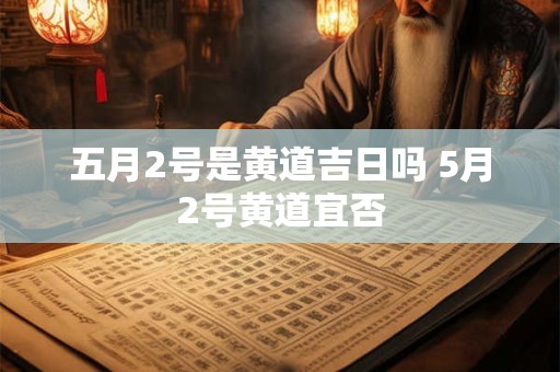 五月2号是黄道吉日吗 5月2号黄道宜否