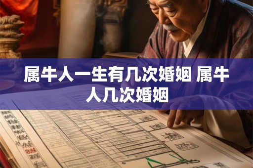 属牛人一生有几次婚姻 属牛人几次婚姻 属牛人一生有几次婚姻 属牛人几次婚姻
