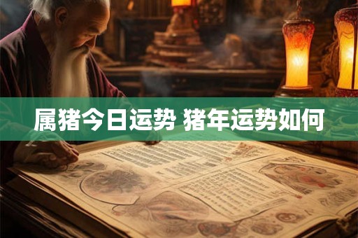 属猪今日运势 猪年运势如何 属猪今日运势 猪年运势如何