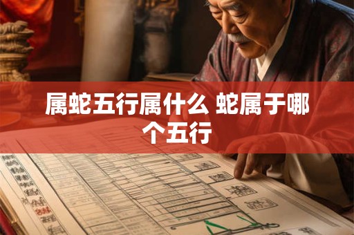 属蛇五行属什么 蛇属于哪个五行