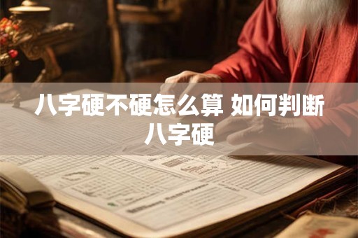 八字硬不硬怎么算 如何判断八字硬
