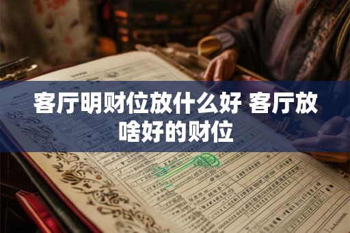 客厅明财位放什么好 客厅放啥好的财位