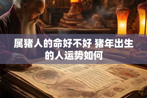 属猪人的命好不好 猪年出生的人运势如何 属猪人的命好不好 猪年出生的人运势如何