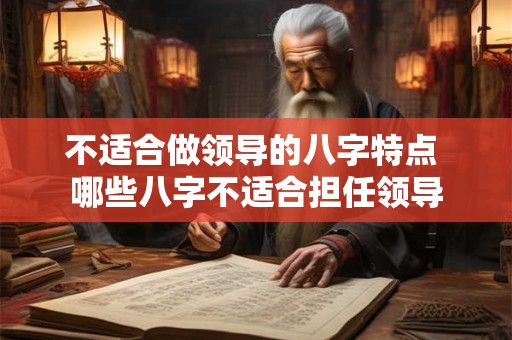 不适合做领导的八字特点 哪些八字不适合担任领导