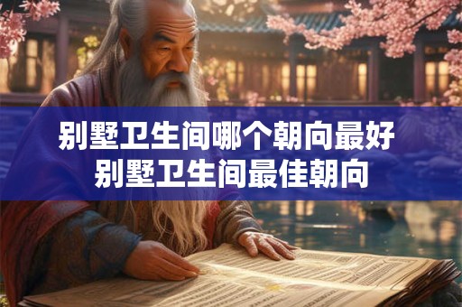 别墅卫生间哪个朝向最好 别墅卫生间最佳朝向 别墅卫生间哪个朝向最好 别墅卫生间最佳朝向