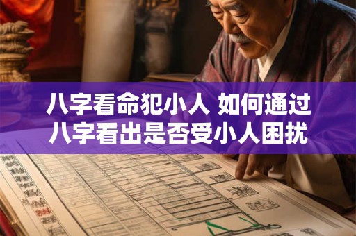 八字看命犯小人 如何通过八字看出是否受小人困扰