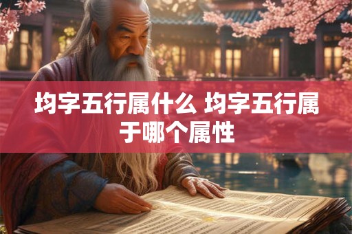 均字五行属什么 均字五行属于哪个属性
