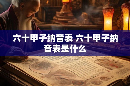 六十甲子纳音表 六十甲子纳音表是什么