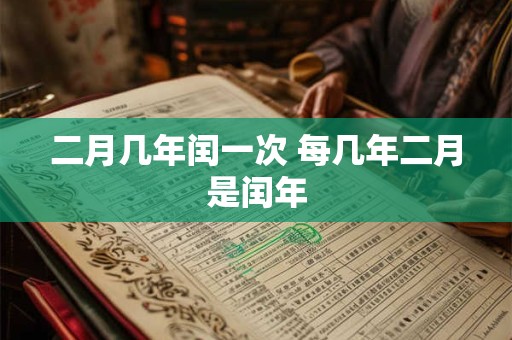 二月几年闰一次 每几年二月是闰年