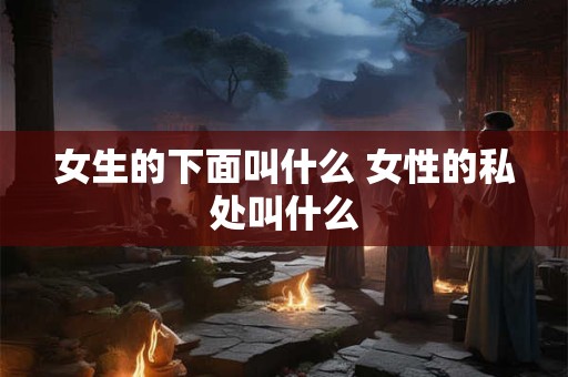 女生的下面叫什么 女性的私处叫什么