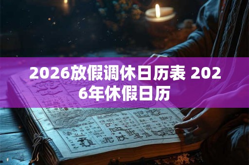 2026放假调休日历表 2026年休假日历