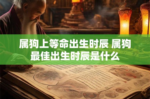 属狗上等命出生时辰 属狗最佳出生时辰是什么 属狗上等命出生时辰 属狗最佳出生时辰是什么
