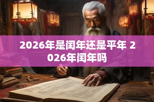 2026年是闰年还是平年 2026年闰年吗 2026年是闰年还是平年 2026年闰年吗