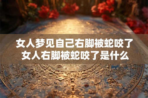 女人梦见自己右脚被蛇咬了 女人右脚被蛇咬了是什么意思 女人梦见自己右脚被蛇咬了 女人右脚被蛇咬了是什么意思